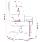vidaXL Chaise de relaxation Noir Similicuir