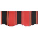 vidaXL Tissu de remplacement de store pour cadre de 2 5x2 m à rayures multicolores