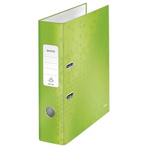 Classeur à levier WOW 180° A4 plastifié, Dos 80 mm Capacité 600 feuilles - Vert