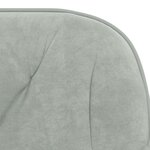vidaXL Chaises à manger lot de 2 Gris clair Velours