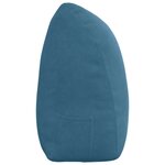 vidaXL Coussin de Dos Bleu 200 x 24 x 50 cm Velours
