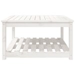 vidaXL Table de jardin blanc 82 5x82 5x45 cm bois massif de pin