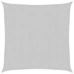 vidaXL Voile d'ombrage gris clair 6x6 m 100  polyester oxford