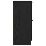 vidaXL Buffets 2 Pièces en Chêne Noir  30x30x70 cm  Fabriqué en Bois d'Ingénierie