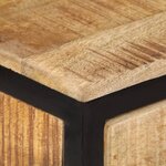 vidaXL Table console 70x35x70 cm bois de manguier massif brut