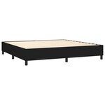 vidaXL Sommier à lattes de lit matelas LED Noir 200x200 cm Tissu