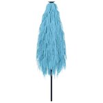 vidaXL Parasol de jardin avec mât en acier bleu 268x268x226 cm