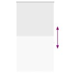 vidaXL Store enrouleur de douche avec cassette largeur du tissu 116 cm