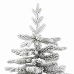 vidaXL Sapin de Noël artificiel à charnières avec neige floquée 180 cm