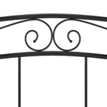 vidaXL Cadre de lit sans matelas noir métal 140x200 cm