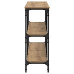vidaXL Table console chêne artisanal 200 x 29 x 75 cm
