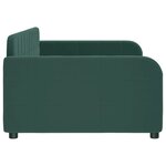 vidaXL Lit de repos vert foncé 90x200 cm velours