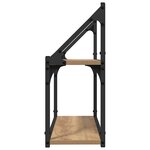 vidaXL Étagère Murale avec étagère chêne artisanal 60 x 21 x 51 cm