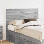 vidaXL Tête de lit Gris Sonoma 120 cm Bois d'ingénierie