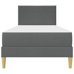 vidaXL Cadre de lit 80 x 200 cm Gris foncé