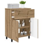 vidaXL Unité de vanité de salle de bain Chêne artisanal
