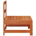 vidaXL Sofa de jardin milieu Pin massif Brun Ciré 62 x 62 x 70 5 cm