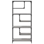vidaXL Bibliothèque sonoma gris 81x36x176 cm bois d'ingénierie