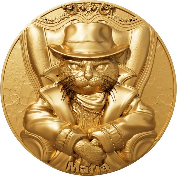 Pièce de monnaie en Argent 2000 Francs g 62.2 (2 oz) Millésime 2025 Meow MAFIA