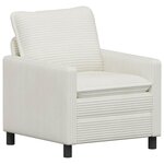 vidaXL Ensemble de Canapés 2 Pièces Crème Polyester
