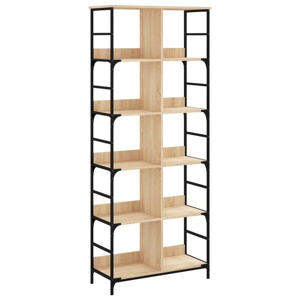 vidaXL Bibliothèque chêne sonoma 78 5x33x188 5 cm bois d'ingénierie