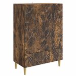 vidaXL Buffet Chêne fumé 66 x 34 5 x 95 cm Bois d'ingénierie