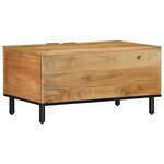 vidaXL Table basse marron 80x50x40 cm bois de manguier massif