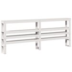 vidaXL Cadre de lit avec tête de lit sans matelas blanc 160x200 cm