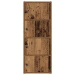 vidaXL Bibliothèque vieux bois 40x24x102 cm bois d'ingénierie
