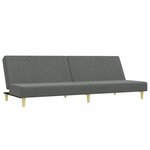 vidaXL Ensemble de canapés 2 Pièces gris foncé tissu
