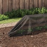 vidaXL Tunnels en filet 4 Pièces noir acier et polyéthylène