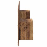 vidaXL Tête de lit avec armoire 3 Pièces Bois Ancien Bois d'ingénierie