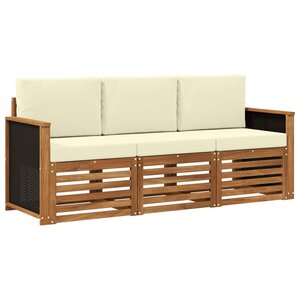 vidaXL Ensembles de canapés 3 pc Bois d'Acacia Massif