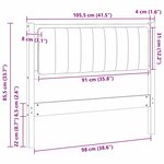 vidaXL Tête de lit capitonnée Marron 100 cm Pin massif