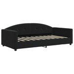 vidaXL Lit de jour avec lit gigogne noir 90x190 cm velours