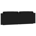 vidaXL Coussin de tête de lit noir et blanc 160 cm similicuir