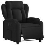 vidaXL Fauteuil inclinable électrique Noir Tissu