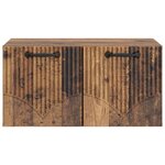 vidaXL Meuble TV mural Bois ancien 59 5 x 41 x 30 cm Bois d'ingénierie