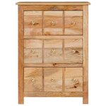 vidaXL Buffets & Commodes Marron 55 x 35 x 75 cm Bois de mangue massif