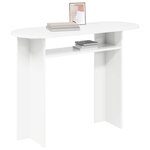 vidaXL Table console Blanc 100 x 39 5 x 75 cm Bois d'ingénierie