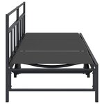 vidaXL Transat Noir 200 x 62 x 59 5 cm Textilène