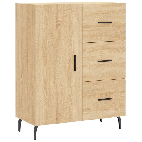 vidaXL Buffet chêne sonoma 69 5x34x90 cm bois d'ingénierie