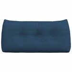 vidaXL Coussin de Dos Bleu 100 x 24 x 50 cm tissu