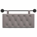 vidaXL Tête de lit suspendue Taupe Tissu