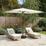 vidaXL Parasol de jardin avec lumières LED et base 200 x 300 cm