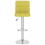 vidaXL Tabourets de bar lot de 2 vert tissu