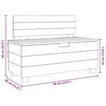 vidaXL Banc bois massif d'acajou 86x40x60 cm