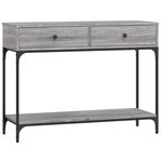 vidaXL Table console sonoma gris 100x34 5x75 cm bois d'ingénierie