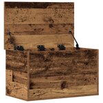 Boîte de rangement vidaXL en bois ancien 60x35x35 cm en bois reconstitué