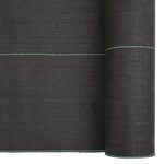 vidaXL Membrane anti-mauvaises herbes noir 2x10 m PP